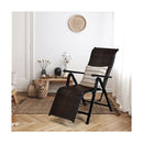 2PCS Folding Reclining Rattan Chair with Adjustable Position for Garden