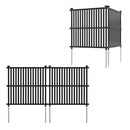 2 Pack 114X114 Cm Air Conditioner Fence Panel With Metal Ground Stakes