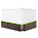 2 Pack 2M Length Decorative Fence For Soft Ground