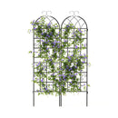 2 Pack Fence Trellis Panels Metal Garden Trellis For Climbing Plants