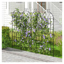 2 Pack Fence Trellis Panels Metal Garden Trellis For Climbing Plants