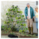 2 Pack Fence Trellis Panels Metal Garden Trellis For Climbing Plants