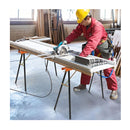 2 Pack Portable Sawhorses With Non Slip Top And Hinge Brace Orange