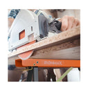2 Pack Portable Sawhorses With Non Slip Top And Hinge Brace Orange