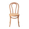 2Pcs Beige Dining Chair Solid Wooden Chairs Ratan Seat