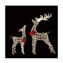 2 Pcs Christmas Lights 170 Led Fairy Light Reindeer Decorations