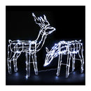 2 Pcs Christmas Lights Reindeers 200 Led Decorations
