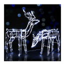 2 Pcs Christmas Lights Reindeers 200 Led Decorations
