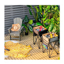 2 Pcs Folding Camping Tables With Large Capacity Storage Sink