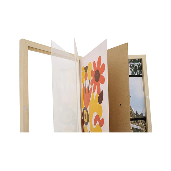 2Pcs Kids Art Picture Frames Front Opening Artwork Display