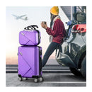 2Pcs Luggage Suitcase Trolley Set Travel Tsa Lock Storage Case