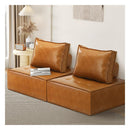 Pu Leather Sofa Couch Lounge Chair Home Furniture Brown