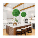 2 Pieces Holly Artificial Topiary Balls With White Flowers