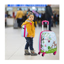 2 Pieces Kids Luggage Set With 4 Casters Retractable Handle