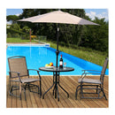 2 Pieces Outdoor Single Glider Chair With Steel Frame For Pool Patio