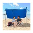 2 Size Beach Sunshade Canopy With Sandbags And Carry Bag Blue