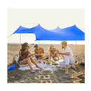 2 Size Beach Sunshade Canopy With Sandbags And Carry Bag Blue