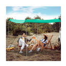2 Size Beach Sunshade Canopy With Sandbags And Carry Bag Green
