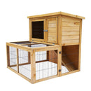 2 Storey Chicken Coop And Rabbit Hutch With Large Run