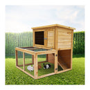 2 Storey Chicken Coop And Rabbit Hutch With Large Run