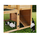 2 Storey Chicken Coop And Rabbit Hutch With Large Run