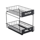 2 Tier Under Sink Organiser Kitchen Sink Bathroom Storage