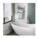 2 Tier Wall Mount Towel Storage Rack For Bathroom