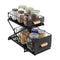 2 Tier Kitchen Bathroom Storage Rack Adjustable Height Organizer