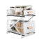2 Tier Kitchen Bathroom Storage Rack Adjustable Height Organizer