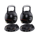 2X 20Kg Adjustable Kettlebells One Hand Adjustment Weight Set