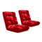 2X Floor Recliner Folding Lounge Sofa Futon Couch Folding Chair Cushion Red
