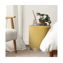 2X Side Table Storage Ottoman Velvet Mira