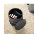 2X Side Table Storage Ottoman Velvet Stool Footstool Remi