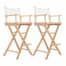 2X 76Cm Tall Director Chair
