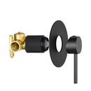 Round Brass Shower Mixer Tap Vanity Basin Tap Knurled