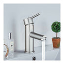 Bathroom Basin Mixer Tap Round Spout Vanity Sink Brass Faucet