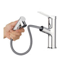 Alloy Pull Out 3 Water Modes Spout Bathroom Sink Faucet