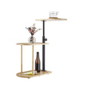 Bamboo Side Table Bath Tub Tray Shower Caddy Phone Wineglass Holder