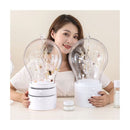 2X White 360 Degree Rotating Led Light 2 Layered Jewelry Storage Box