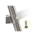 2 Pcs 3 Tier Stainless Steel Kitchen Trolley Utility Size Large