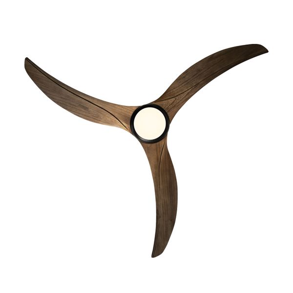 Ceiling Fan Wooden Blades Light Led Remote Control Timer