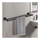 Wall Mounted Double Round Towel Rail Rack Holder Stainless Steel