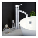 Brass Tall Round Basin Mixer Tap Bench Top Vanity