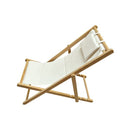 Outdoor Beach Chair Sun Lounge Deck Foldable Wooden Furniture