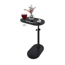 Rotating Bathtub Side Table Tray Stand Wine Glass Holder Bamboo