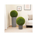 2 Pieces Artificial Plant Boxwood Topiary Ball