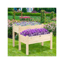 2 Tier Wooden Raised Garden Bed For Outdoor Planting