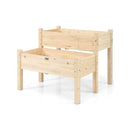 2 Tier Wooden Raised Garden Bed For Outdoor Planting