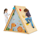 2in1 Kids Play Tent With Wooden Climbing Triangle