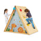2in1 Kids Play Tent With Wooden Climbing Triangle